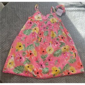 tommy bahama Girls Set 2 Pieces Parrots Tropical Hawaiian Dress Size 6